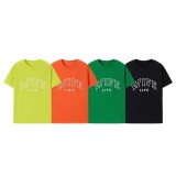 Women Spring Summer Casual Letter Print Round Neck Short Sleeve T-Shirt