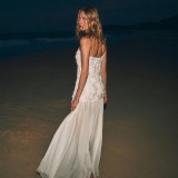 Women Summer Flower Patchwork Strap Dress