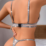 Women Sexy Five-Pointed Star Bra Mesh See-Through Sexy Lingerie