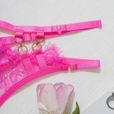 Women lace bra hollow Sexy Lingerie Set