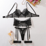 Women Sexy Lace Bra Two Piece Setmesh See-Through Sexy Lingerie Set