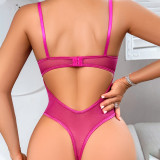 Women Underwear Hollow See-Through Mesh Bodysuit Sexy Lingerie
