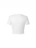 Women summer Letter printed sexy Crop short-sleeved T-shirt