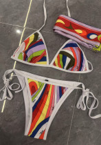 Women bikini one-piece swimsuit Two Piece Set