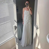 Women Summer Flower Patchwork Strap Dress