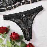 Women Sexy Lace Bra Mesh See-Through Sexy Lingerie Set