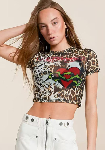 Women Casual Short Sleeve Round Neck T-Shirt