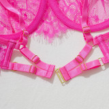Women lace bra hollow Sexy Lingerie Set
