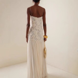 Women Summer Flower Patchwork Strap Dress