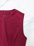 Women's Solid Color Casual Slim A-Line Short Dress