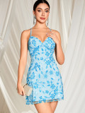 Women Party Beaded Sequin Mini Dress