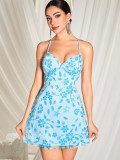 Women Party Beaded Sequin Mini Dress