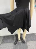 Women Elegant Irregular Strapless Dress