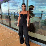 Women's Sexy Lace-Up V-Neck Jumpsuit
