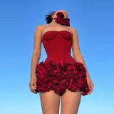 Women's Holiday-Style Strapless Slim Waist Vest