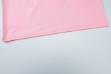 Women's Summer Solid Color Halter Neck Vest Slim Skirt Two Piece Set