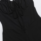 Women's Sexy Lace-Up V-Neck Jumpsuit