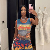 Women's Sexy Slim-Fit Print Vest