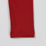 Women's Fashion Slim Elastic Sexy Solid Color Metal-Design Hollow Jumpsuit
