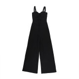 Women's Sexy Lace-Up V-Neck Jumpsuit