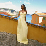 Women's Holiday-Style Straps A-Line Long Dress
