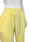 Women Summer Top and Wide-leg Pants Two-piece Set