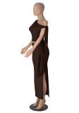 Women Summer Slash Shoulder Sleeveless Top And Skirt 2-piece set