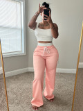 Women Summer Top and Wide-leg Pants Two-piece Set