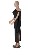 Women Summer Slash Shoulder Sleeveless Top And Skirt 2-piece set