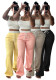 Women Summer Top and Wide-leg Pants Two-piece Set