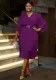 Ruffle Sleeve Formal & Cocktail Party Slim Waist Chiffon Dress