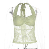 Summer Sexy Low Back Halter Neck Vest Top
