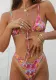 Women's Two Pieces Floral Print Bikini Swimsuit