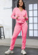 Women's Fashion Casual Velvet Hooded Women's Two-Piece Tracksuits