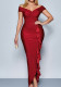 Women's Spring-Summer Slit Slim Cocktail Party Evening Dress