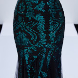 Elegant Spring Off-Shoulder Fishtail Long Party Dress for Women