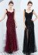 Red Sequin Strap Bride Fishtail Long Summer Formal Party Evening Dress