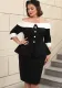 Plus-Size Contrast Off-Shoulder Formal & Cocktail Party Bodycon Dress