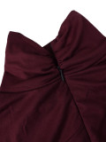 Elegant High-Neck Long Sleeve Tight Slim Jumpsuit