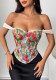 Women's Floral Slim Waist Fishbone Strap Vest