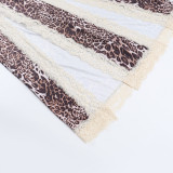 Summer Leopard Slit Strap Women's Dress