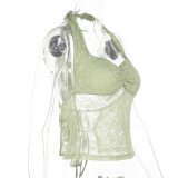 Summer Sexy Low Back Halter Neck Vest Top