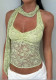 Summer Sexy Low Back Halter Neck Vest Top