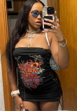 Women Printed Sexy Bodycon Dress
