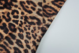 Women Summer Sexy Leopard Mesh See-Through Skirt