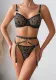 Women summer mesh heart-shaped bow metal ring garter Sexy Lingerie Set