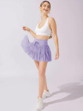 Women Summer Lace-up Pleated Skirt