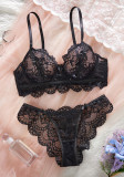 Women lace lace See-Through Sexy Lingerie Set