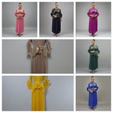 Plus Size Women African pleated Casual irregular Top and Skirt Two Piece Set