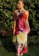 Women Sexy Halter Neck Backless Print Bodycon Dress